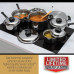 Maxam 17pc Stainless Steel Steam Control Cookware Set