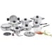 Chef's Secret 28pc 12-Element T304 Stainless Steel Cookware Set