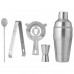 Wyndham House 5 PC Stainless Steel Bar Cocktail Shaker Set