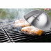 Chefmaster 2pc 6" Stainless Steel Grill Dome Cover Set  with Handle