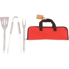 Chefmaster Stainless Steel Barbeque Tool Set with Tube Handles