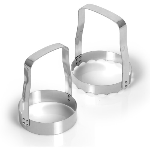 Maxam 2pc Stainless-Steel 3" Hand Food Chopper Set