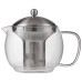 40 oz Microwaveable Glass Tea Pot with Stainless Steel Infuser
