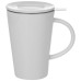 Wyndham House 13.5 oz White Porcelain Tea Steeping Mug with Custom Pad Print