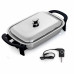 16-In Stainless-Steel Electric Skillet with Handles and Cover - KTES4