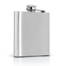 Maxam 6oz Stainless Steel Flask with Sleek, Pocket-Sized Design