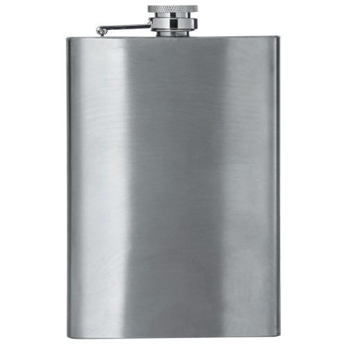 Maxam 8oz Stainless Steel Flask with Brushed and Polished Finish