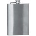 Maxam 8oz Stainless Steel Flask with Brushed and Polished Finish