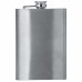 Maxam 8oz Stainless Steel Flask with Brushed and Polished Finish