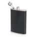 Maxam 8oz High Quality Stainless Steel Flask with Black PVC Wrap