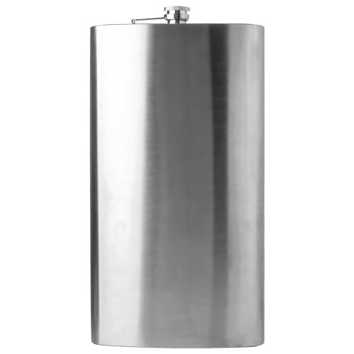 Jumbo Stainless-Steel Flask, Extra Large 1 Gallon Capacity