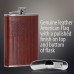 Maxam 8oz Stainless Steel Flask with Embossed Flag Wrap