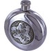 Maxam 5oz Round Stainless Steel Flask with Celtic Horse Medallion 