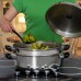 T304 Stainless Steel Over Sized Skillet, Steamer and Cover
