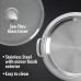 Chef's Secret 5-Ply Stainless-Steel Griddle with Glass Lid -