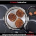 12-Element Stainless Steel Round Griddle with Vented Glass Cover
