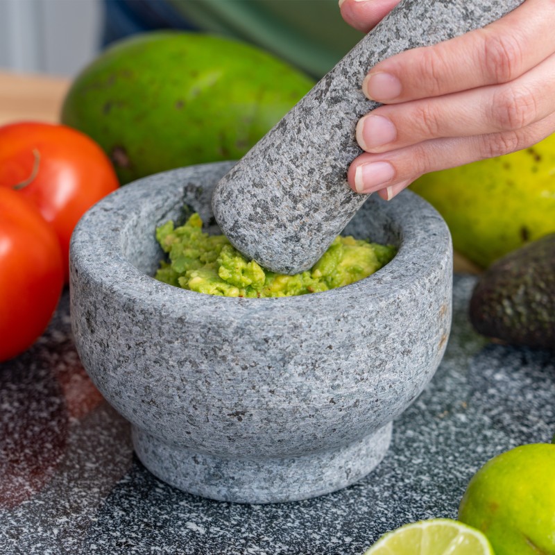 HealthSmart By MAXAM Gray Granite Mortar and Pestle, 1 - Fry's Food Stores