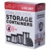 4 PC Stainless Steel Storage Containers