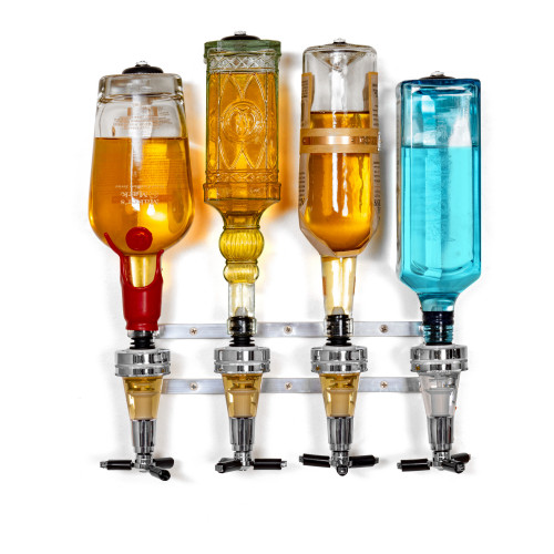 Wyndham House 4-Bottle Liquor Dispenser Wall or Cabinet Mounting - KTLQDSP4