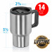 Maxam 14oz Stainless Steel Travel Mug with Tapered Bottom