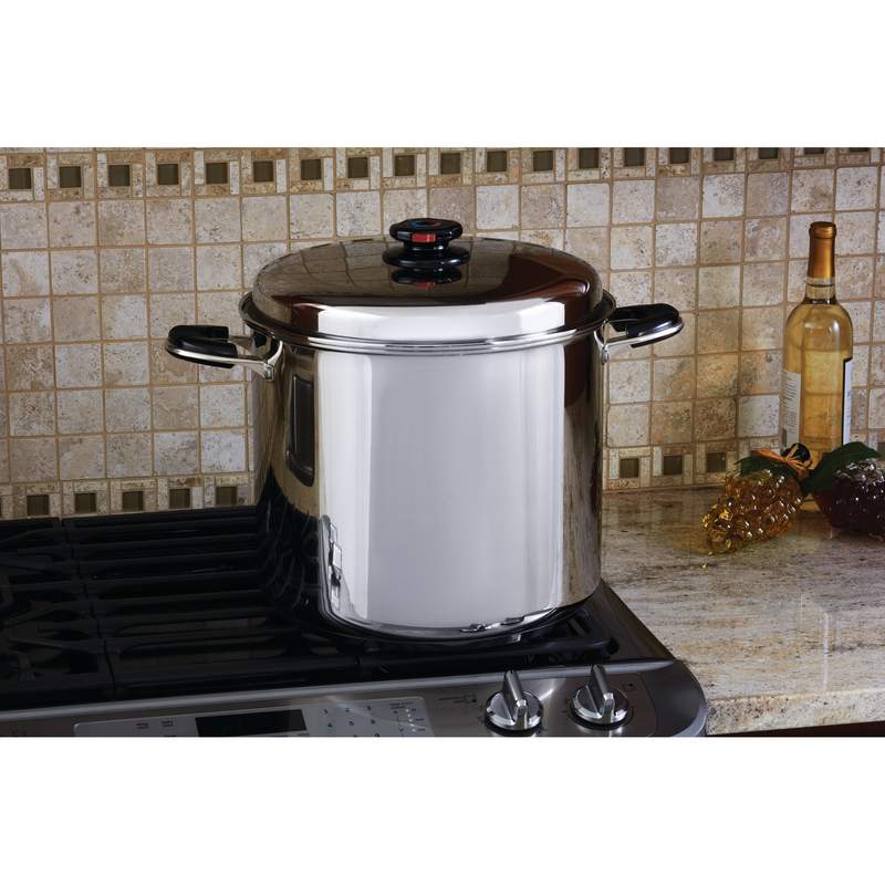 24qt 12-Element Waterless Stockpot with Deep Steamer Basket KTSP24