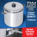 MAXAM 24 Quart 12-Element Stockpot with Deep Steamer Basket