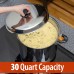 30qt 12-Element Waterless Stockpot with Steamer Basket