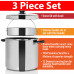 Maxam 30 Quart Stock Pot Set - Waterless Cooking & High Heat-Retention 