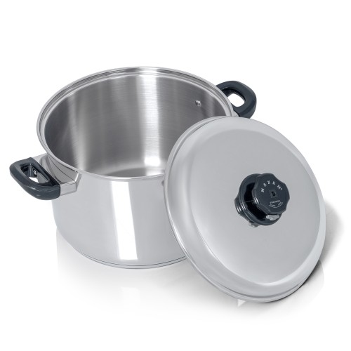 12 Quart 18/10 Stainless Steel Stock Pot for Waterless Cooking 