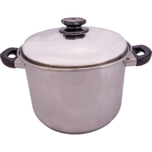 Steam Control 12qt 12-Element T304 Stainless Steel Stockpot
