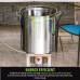 Chef's Secret 62qt Stainless Stockpot with Basket