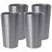 Maxam Stainless Steel 4pc Double Wall 13oz Tumbler Set with Screen Print