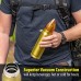 Brass and Copper Finish Bullet Vacuum Bottle Holds 16.9 oz