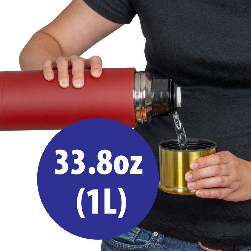 Shotgun Shell Style Stainless Steel 33.8 oz. (1L) Vacuum Bottle Thermos -  BF-THERMOSGUN - IdeaStage Promotional Products