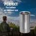 Stainless Steel 20 Ounce Double Walled Vacuum Beer Mug with Lid 