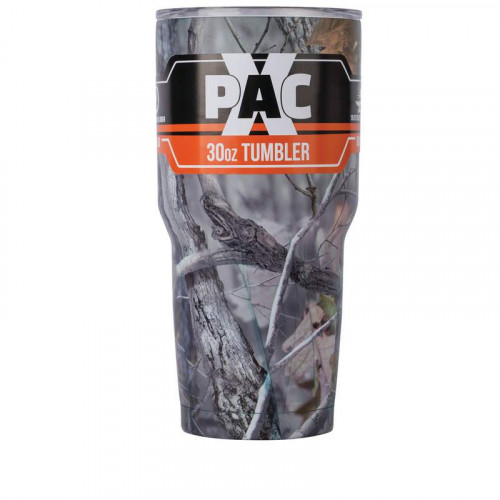 30oz Stainless Steel Double Vacuum Wall Tumbler with JX Camouflage and Lid