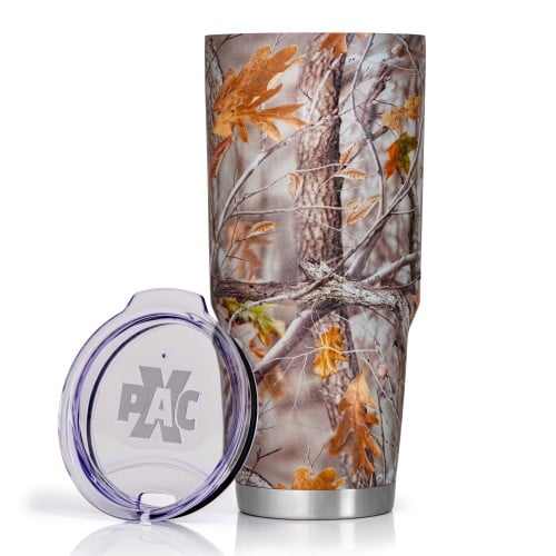 44 oz Camouflage Stainless Steel Double Vacuum Tumbler With Lid