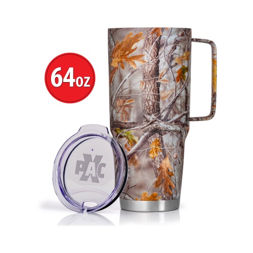 64oz Double Vacuum Wall Camouflage Tumbler for large Cup Holders
