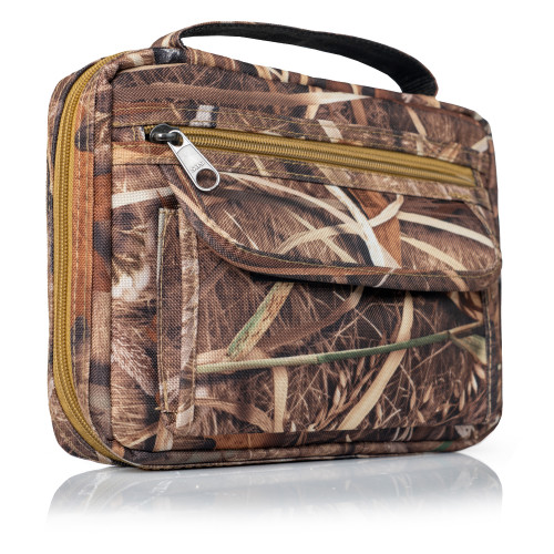 Camouflage Bible Cover with Convenient Hand Strap 