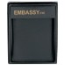Embassy Men's Solid Leather Tri-Fold Wallet with Custom Pad Print