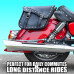 2pc Heavy-Duty Waterproof PVC Motorcycle Saddlebag Set with Studs