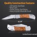 Lockback Knife with Stainless Steel Blade and Engraving Service