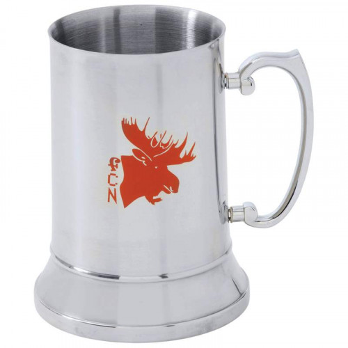 Maxam Stainless Steel Beer Mug, 20 Ounce with Pad Print - PROM_RKT10125-KTBMUG