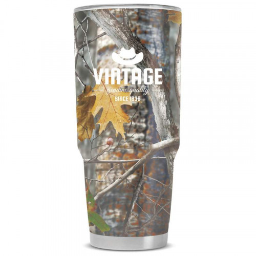 64oz Double Vacuum Wall Stainless Steel Camouflage Tumbler with Screen Print