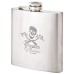 Maxam 6 oz Stainless Steel Pocket Sized Flask with Logo Print Services