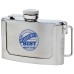 Maxam 3oz High Quality Stainless Steel Buckle Flask with Imprint