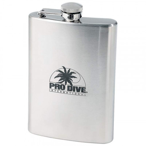 Maxam 8 oz Stainless Steel Flask with Logo Print