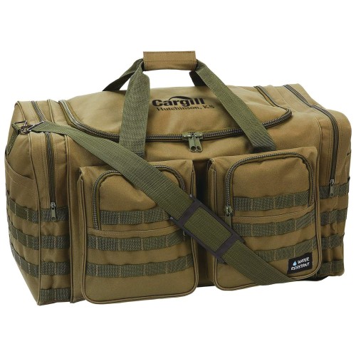 Water-Resistant 25" Olive Drab Tactical Tote Bag with Print or Embroidery