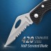Maxam Falcon IV Lockback Knife with Thumbhole and Key Chain
