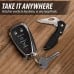 Maxam Falcon IV Lockback Knife with Thumbhole and Key Chain